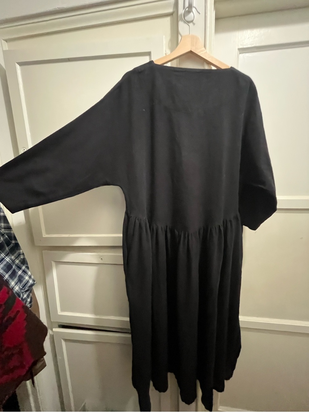 Black Crane cotton flannel tradi dress in black size XS - Picture 7 of 16